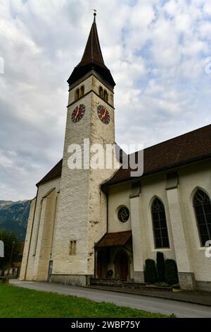 Schlosskirche Interlaken (Schlosskirche) - Interlaken, Schweiz Stockfoto