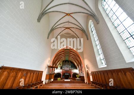Interlaken, Schweiz - 14. August 2022: Schlosskirche Interlaken - Interlaken, Schweiz Stockfoto