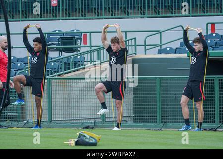 Kissimmee, Florida, USA, 11. Januar 2024, Training der US-Nationalmannschaft der Männer auf dem Orlando Health Training Ground im Osceola Heritage Park (Foto: Marty Jean-Louis/Alamy Live News Stockfoto