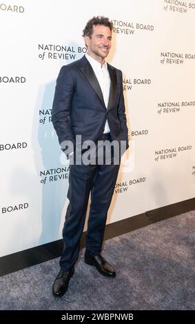 Bradley Cooper nimmt am 11. Januar 2024 an der Gala der National Board of Review Awards 2024 in der Cipriani 42nd Street in New York Teil Stockfoto