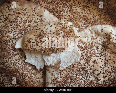 Ein Stapel kaak, ein traditionelles libanesisches Street Food. Stockfoto