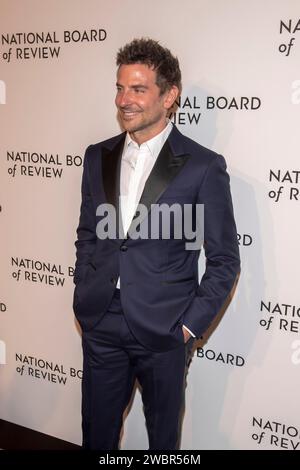 New York, Usa. Januar 2024. Bradley Cooper nimmt 2024 an der National Board of Review Gala in der Cipriani 42nd Street in New York Teil. Quelle: SOPA Images Limited/Alamy Live News Stockfoto