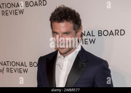 New York, Usa. Januar 2024. Bradley Cooper nimmt 2024 an der National Board of Review Gala in der Cipriani 42nd Street in New York Teil. Quelle: SOPA Images Limited/Alamy Live News Stockfoto