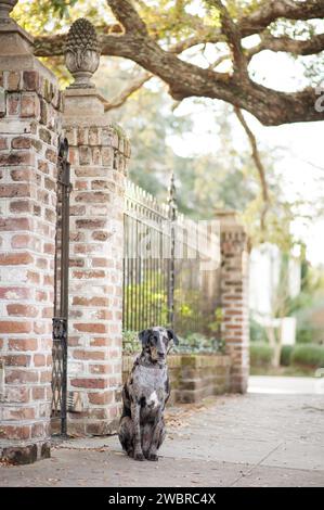 Lowcountry-Hunde Genießen Das Leben In South Carolina Stockfoto