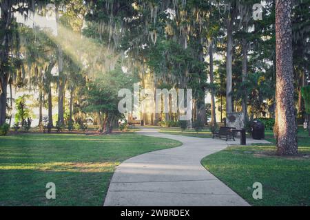 Foto des Kraft Azalea Garden in Winterpark, Florida. Aufgenommen am 29. oktober 2023. Stockfoto