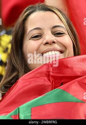 LINSE, FRANKREICH - 12. SEPTEMBER: Fans von Marokko während des internationalen Freundschaftsspiels zwischen Marokko und Burkina Faso im Stade Bollaert-Delelis am September Stockfoto