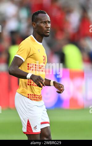 LINSE, FRANKREICH - 12. SEPTEMBER: Cyrille Bayala von Burkina Faso während des internationalen Freundschaftsspiels zwischen Marokko und Burkina Faso im Stade Bollaert Stockfoto