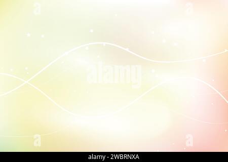 Abstrakter, farbenfroher Hintergrund mit hellen Linien, Sternen, gradienten Wellen, geometrischen Formen, dynamischen Formen. Design für Poster, Banner, Karte. Vektor Stock Vektor