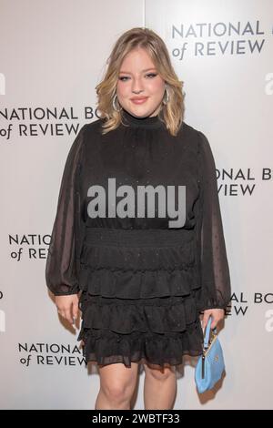 New York, Usa. Januar 2024. Francesca Scorsese nimmt am 11. Januar 2024 an der Gala des National Board of Review Awards in der Cipriani 42nd Street in New York City, USA, Teil 2024. (Foto von Thenews2/NurPhoto) Credit: NurPhoto SRL/Alamy Live News Stockfoto