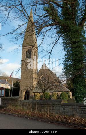 St. John the Baptist Church, Bamford, Hope Valley, Derbyshire, England. Stockfoto