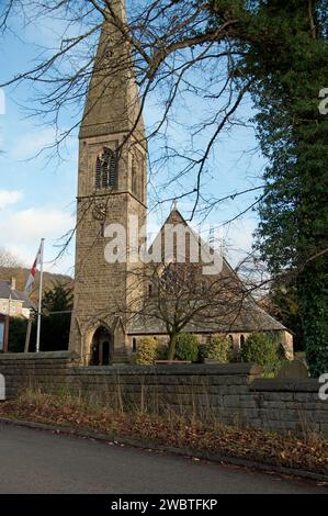 St. John the Baptist Church, Bamford, Hope Valley, Derbyshire, England. Stockfoto