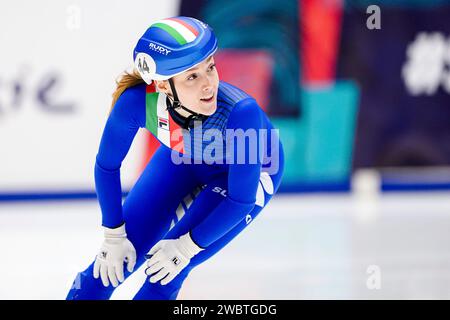 DANZIG, POLEN 12. JANUAR Gloria Ioriatti aus Italien tritt am 12