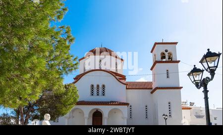 Agios Antonios, Griechisch-Orthodoxe Kirche, Insel Paros. Stockfoto