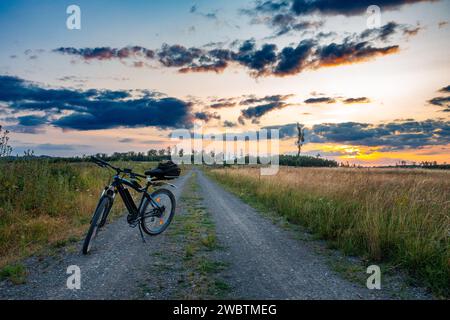 Urlaub mit dem Fahrrad im Harz Stockfoto