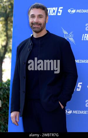 Raoul Bova beim Photocall zur Mediaset Infinity Serie 'i Fantastici 5' am Casa del Cinema. Rom, 12.01.2024 Stockfoto