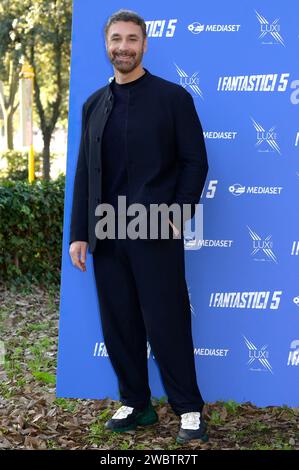 Raoul Bova beim Photocall zur Mediaset Infinity Serie 'i Fantastici 5' am Casa del Cinema. Rom, 12.01.2024 Stockfoto