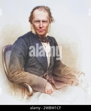 Sir James Brooke, 1803 - 1868, erste Weißer Rajah von Sarawak, Illustration aus Galerie historischer Porträts, erschienen um 1880, historisch, digital restaurierte Reproduktion von einer Vorlage aus dem 19. Jahrhundert, Datum nicht angegeben Stockfoto