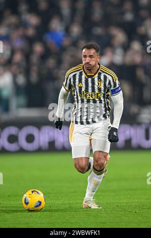 Turin, Italien. Januar 2024. Danilo (6) von Juventus wurde während des Coppa Italia-Spiels zwischen Juventus und Frosinone im Allianz-Stadion in Turin gesehen. (Foto: Gonzales Photo/Alamy Live News Stockfoto