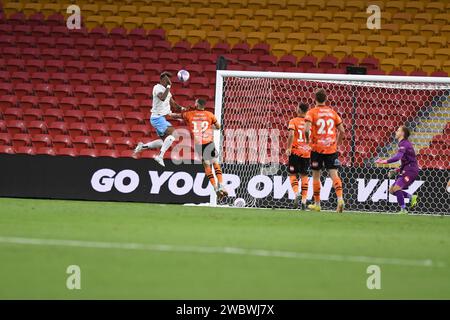 Fábio Gomes als Tor in der 11. Runde des A-League-Herrenfußballs, Brisbane Roar gegen Sydney FC, Suncorp Stadium, Brisbane, Queensland, 6. Januar 202 Stockfoto