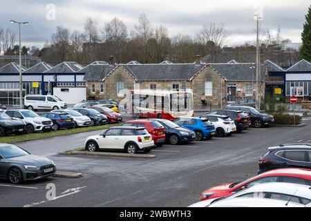 Bahnhof Milngavie, Milngavie, East Dunbartonshire, Schottland, Vereinigtes Königreich Stockfoto