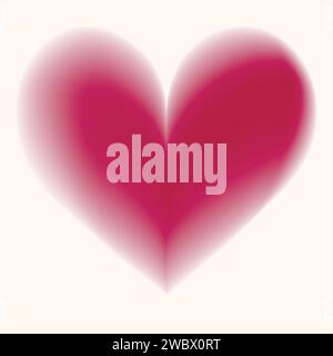 Buntes, handgezeichnetes Herz mit Farbverlauf. Designelemente für Valentinstag, Hochzeit, Geburtstag. Liebe Vektor-Illustration für Poster, Karte, Postkarte Stock Vektor