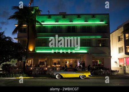 Miami, USA. 30. Oktober 2023. Avalon Hotel am South Beach. Stockfoto