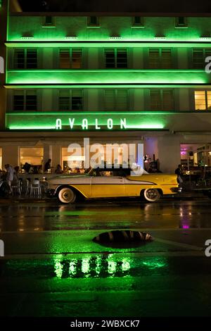 Miami, USA. Oktober 2023. Avalon Hotel am South Beach. Stockfoto