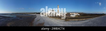 Aberthaw Power Station Aerial 360, Gileston, Vale of Glamorgan: Phillip Roberts Stockfoto