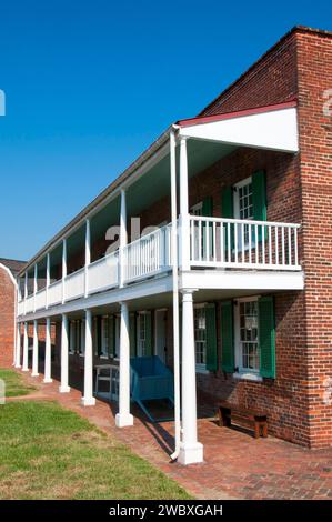 Fort-Kaserne, Fort McHenry National Monument und historischen Schrein, Maryland Stockfoto