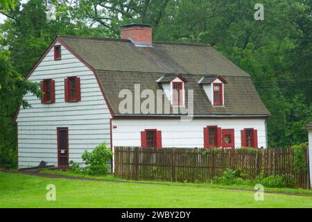 Johnson Ferry House, Washington Crossing historischen Park, New Jersey Stockfoto