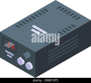 Tattoo-Tintenmaschine Studio Icon isometrischer Vektor. Kabel anzeigen. Modische Schönheit Stock Vektor