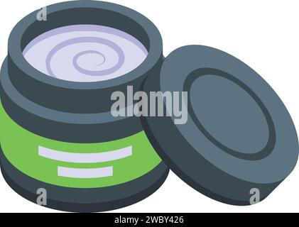 Tätowierstudio medizinische Vaseline Icon isometrischer Vektor. Modische Schönheit. Entfernen des Satzes Stock Vektor