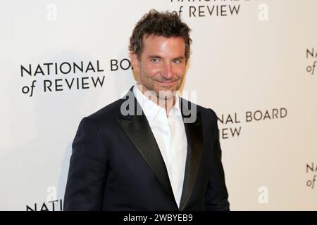 Ciprianis, New York, USA, 11. Januar 2024 – Bradley Cooper nimmt an der National Board of Review Annual Awards Gala 2024 in der Cipriani 42nd Street in New York Teil. Foto: Giada Papini Rampelotto/EuropaNewswire nur zur redaktionellen Verwendung. Nicht für kommerzielle ZWECKE! Stockfoto