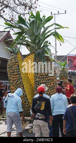 Ananasfest in Kelud, Kediri, Ost-Java, Indonesien Stockfoto