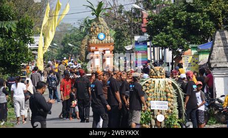 Ananasfest in Kelud, Kediri, Ost-Java, Indonesien Stockfoto