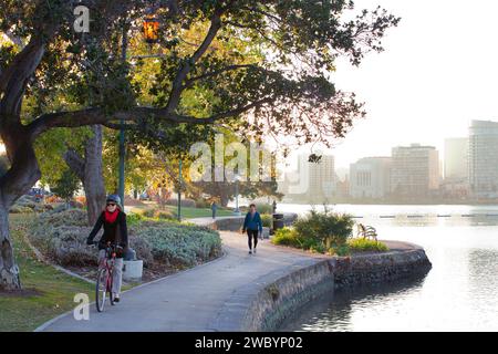 Lake Merritt Colonnade Oakland California Stockfoto