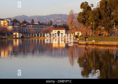 Lake Merritt Colonnade Oakland California Stockfoto