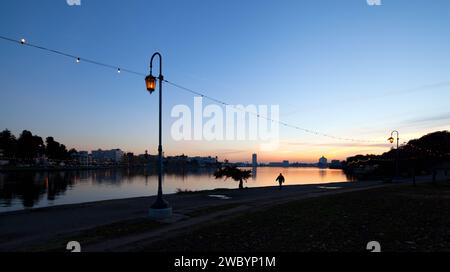 Lake Merritt Colonnade Oakland California Stockfoto