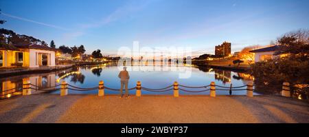 Lake Merritt Colonnade Oakland California Stockfoto