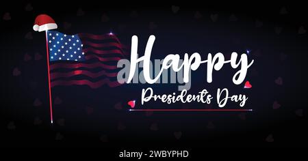 Hintergrundbilder zum Happy Presidents Day und Hintergründe, die Sie herunterladen und auf Ihrem Smartphone, Tablet oder Computer verwenden können. Stock Vektor