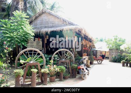 Gästehaus und Krokodilfarm in Siem Reap Stockfoto