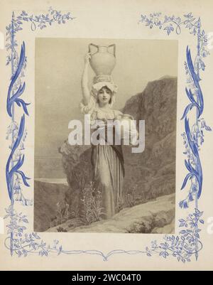 Fotoproduktion (vermutlich) eines Abdrucks eines Wasserbandes, ca. 1850 - ca. 1870 Fotografie Teil des Albums mit Fotos von Sehenswürdigkeiten und Landschaften in England und der Kunst. Englische Zeitung. Fotografischer Trägeralbumenabdruck mit etwas Stockfoto