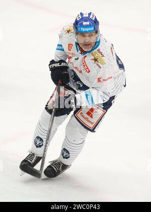 Die tschechische Eishockeylegende Jaromir Jagr, Inhaber von Rytiri Kladno, im Einsatz während der 35. Runde des tschechischen Eishockeyspiels BK Mlada Boleslav - Rytiri Stockfoto