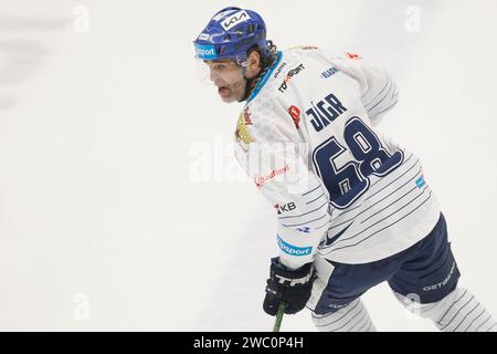 Die tschechische Eishockeylegende Jaromir Jagr, Inhaber von Rytiri Kladno, im Einsatz während der 35. Runde des tschechischen Eishockeyspiels BK Mlada Boleslav - Rytiri Stockfoto