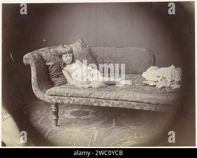 Portret van Alexandra („Xie“) Kitchin, Lewis Carroll (zugeschrieben), 1869 Fotografie Oxford Papier Albumen Print Mädchen (Kind zwischen Kleinkind und Jugend). Historische Personen Oxford Stockfoto