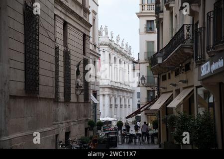 Palladianusbasilika Palladiana im 16. Jahrhundert von Andrea Palladio auf der Piazza dei Signori im historischen Zentrum von Vicenza, Provinz Vic Stockfoto