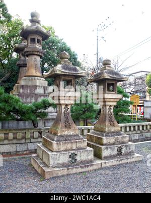 Sumiyoshi Taisha Großschrein in Osaka, Japan. Stockfoto