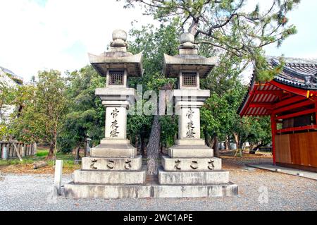 Sumiyoshi Taisha Großschrein in Osaka, Japan. Stockfoto