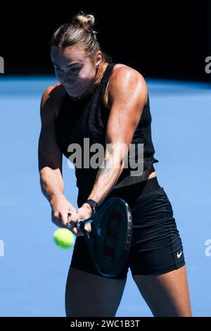 2024 Australian Open: Vorschauen Stockfoto