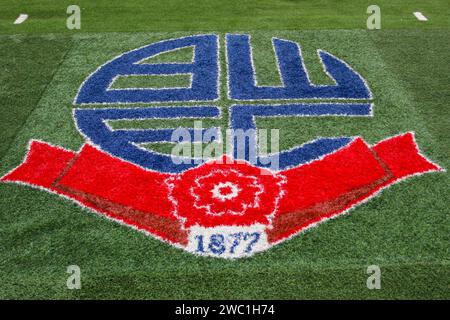 Während des Spiels der Sky Bet League 1 zwischen Bolton Wanderers und Cheltenham Town im Toughsheet Stadium, Bolton am Samstag, den 13. Januar 2024. (Foto: Mike Morese | MI News) Credit: MI News & Sport /Alamy Live News Stockfoto